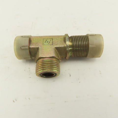 1-3/16-12 (-14) O-Ring Face Hydraulic Male Bulkhead Run Tee Steel