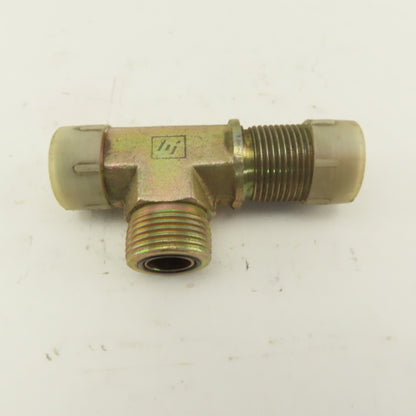 1-3/16-12 (-14) O-Ring Face Hydraulic Male Bulkhead Run Tee Steel