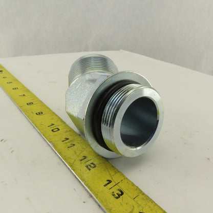 24MB-24MJ45 1-7/8-12  Male O-Ring Boss x 1-7/8-12 JIC 37° Flare Male 45° Elbow