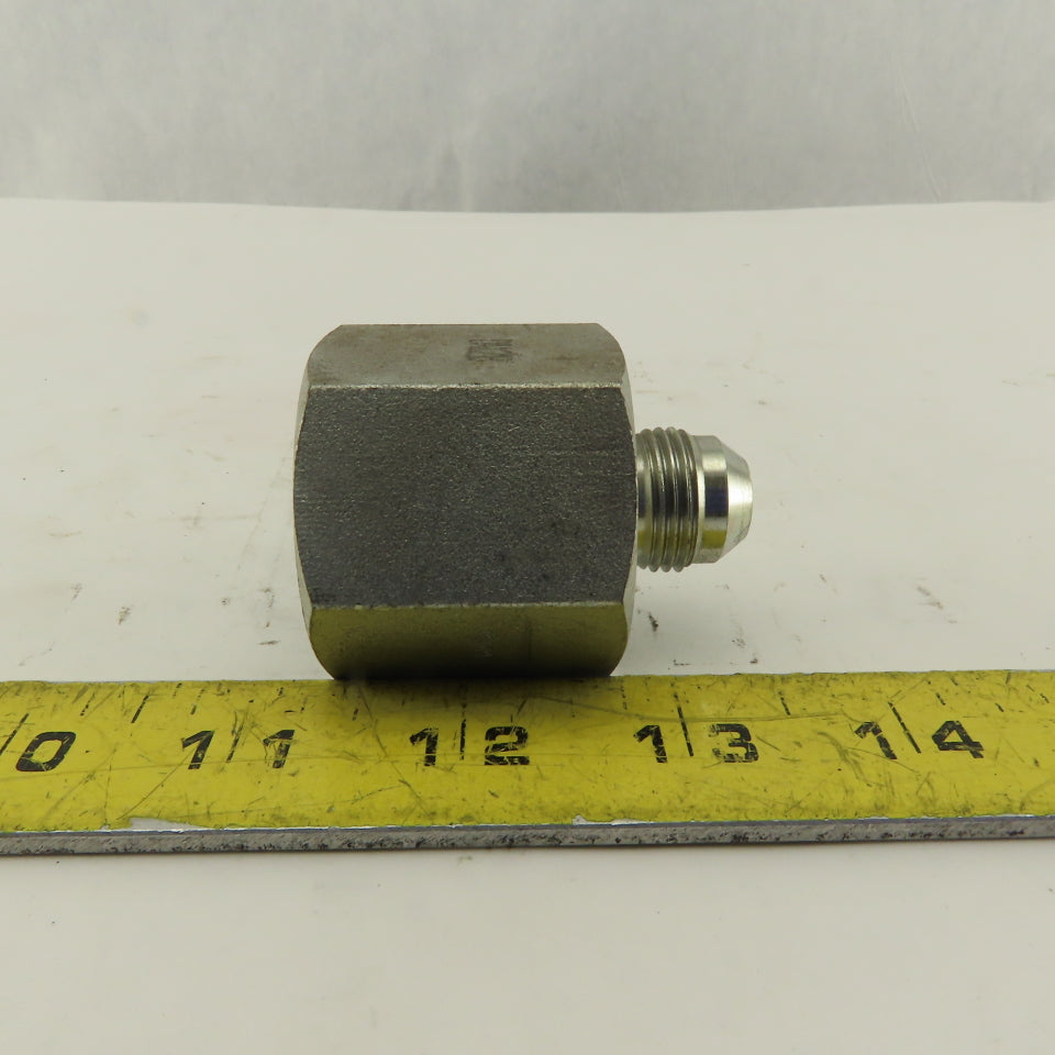 1" NPT Female x 3/4-16 (-8) JIC Flare Male Adapter Fitting