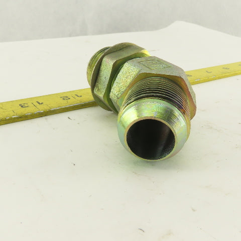 1-3/16-12 (-14) O-Ring Boss  x 1-3/16-12 JIC Flare 45° Elbow