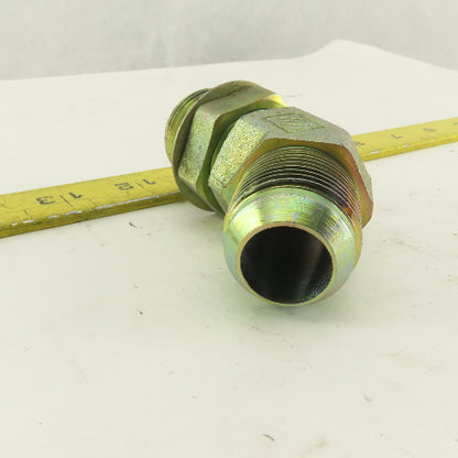 1-3/16-12 (-14) O-Ring Boss  x 1-3/16-12 JIC Flare 45° Elbow