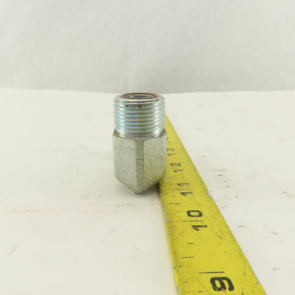 3/4-14 O-Ring Face Male x 7/8-14 (-10) O-Ring Boss Hydraulic Fitting 90° Elbow