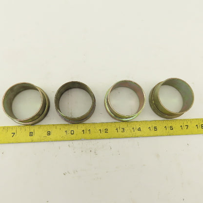 32TS 2" Hydraulic Tube Sleeve 37° JIC Flare Lot Of 4