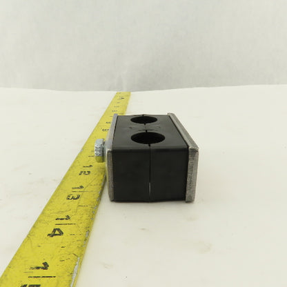 Hydac HRZ 3 A 19-19PP UNC 3/4" Twin Tube Clamp Lot Of 3