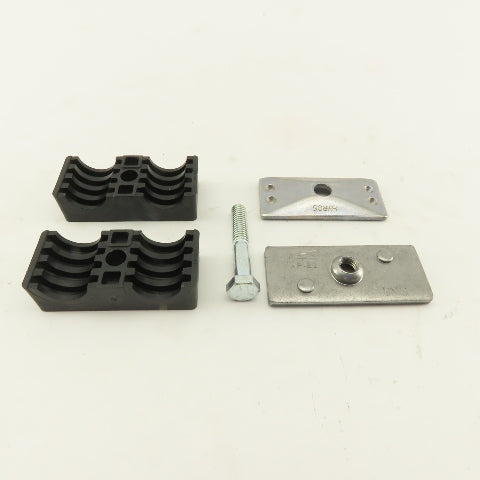 Hydac HRZ 3 A 19-19PP UNC 3/4" Twin Tube Clamp Lot Of 3