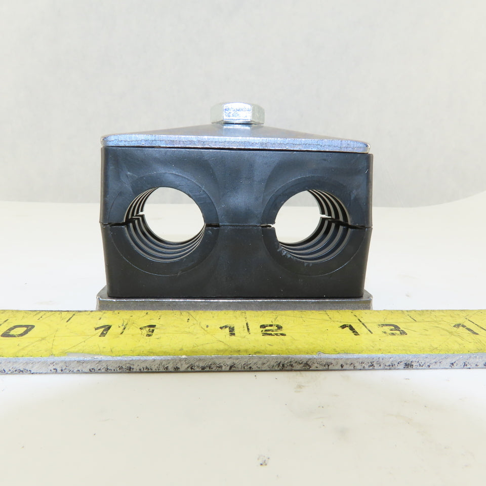 Hydac HRZ 3 A 19-19PP UNC 3/4" Twin Tube Clamp Lot Of 3