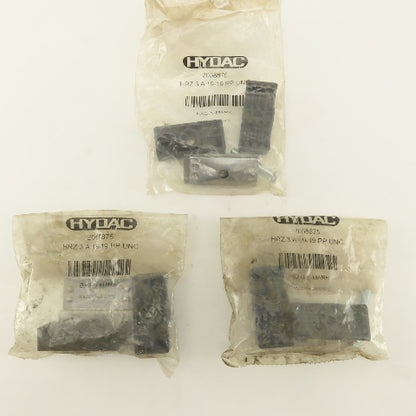Hydac HRZ 3 A 19-19PP UNC 3/4" Twin Tube Clamp Lot Of 3
