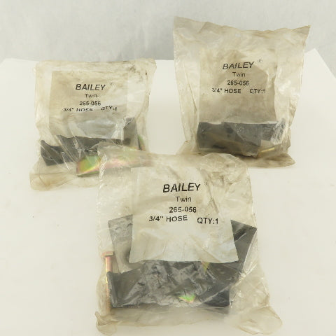 Bailey 265-056 3/4" Standard Duty Twin Tube Clamp Lot Of 3