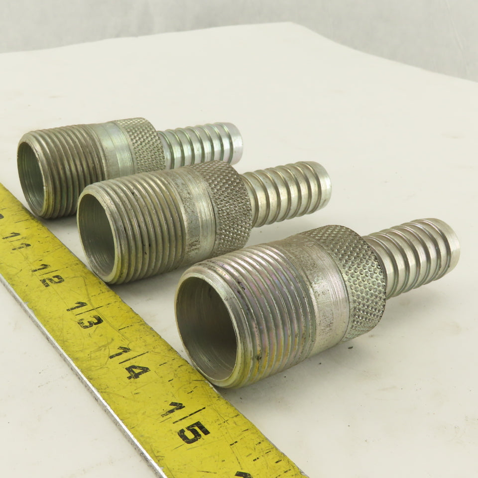 Dixon STC-0510 1" NPT x 3/4" Hose Barb King Combination Nipple Lot Of 3