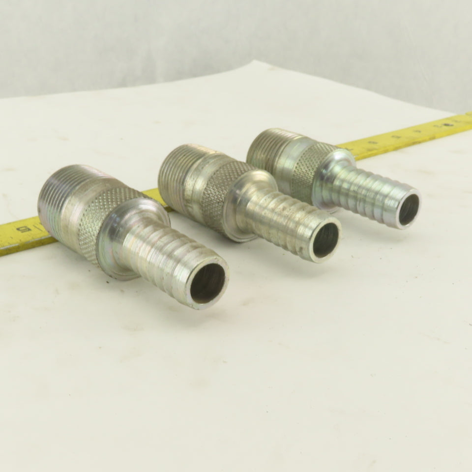 Dixon STC-0510 1" NPT x 3/4" Hose Barb King Combination Nipple Lot Of 3