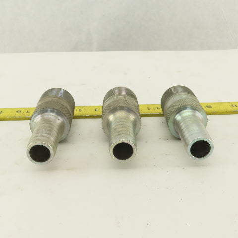 Dixon STC-0510 1" NPT x 3/4" Hose Barb King Combination Nipple Lot Of 3