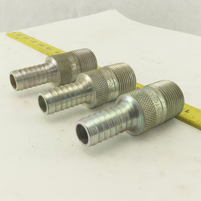 Dixon STC-0510 1" NPT x 3/4" Hose Barb King Combination Nipple Lot Of 3