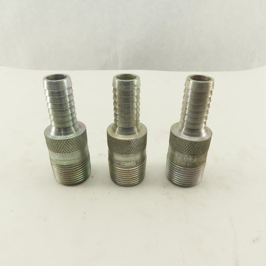 Dixon STC-0510 1" NPT x 3/4" Hose Barb King Combination Nipple Lot Of 3