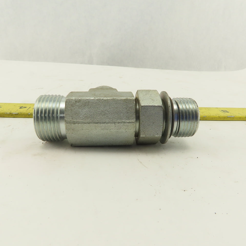 7/8-14 (-10) O-Ring Boss x 5/8 (-10) x 5/8 (-10) Male Tee Hydraulic  Lot Of 2