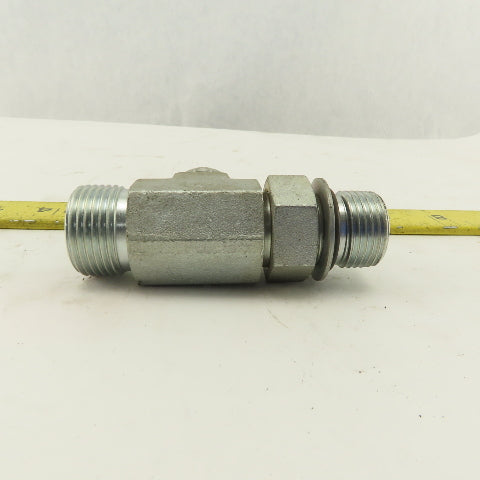 7/8-14 (-10) O-Ring Boss x 5/8 (-10) x 5/8 (-10) Male Tee Hydraulic  Lot Of 2