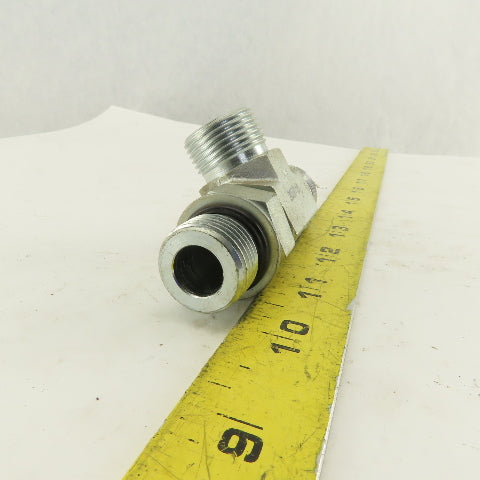 7/8-14 (-10) O-Ring Boss x 5/8 (-10) x 5/8 (-10) Male Tee Hydraulic  Lot Of 2