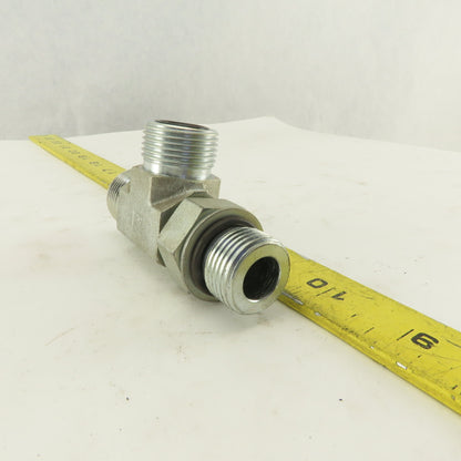7/8-14 (-10) O-Ring Boss x 5/8 (-10) x 5/8 (-10) Male Tee Hydraulic  Lot Of 2