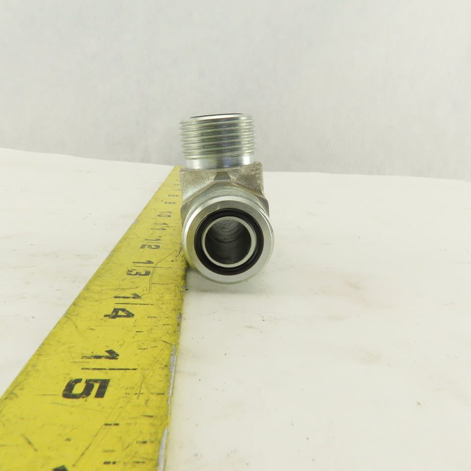 7/8-14 (-10) O-Ring Boss x 5/8 (-10) x 5/8 (-10) Male Tee Hydraulic  Lot Of 2