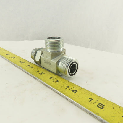 7/8-14 (-10) O-Ring Boss x 5/8 (-10) x 5/8 (-10) Male Tee Hydraulic  Lot Of 2