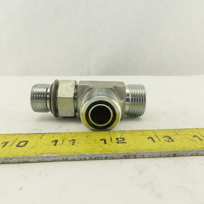 7/8-14 (-10) O-Ring Boss x 5/8 (-10) x 5/8 (-10) Male Tee Hydraulic  Lot Of 2