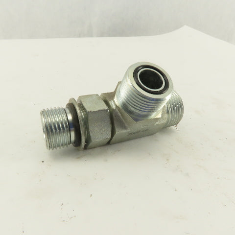 7/8-14 (-10) O-Ring Boss x 5/8 (-10) x 5/8 (-10) Male Tee Hydraulic  Lot Of 2