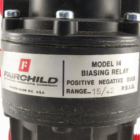 Fairchild Model I4 Biasing Relay Positive Negative Bias Range -15 to +2 PSIG