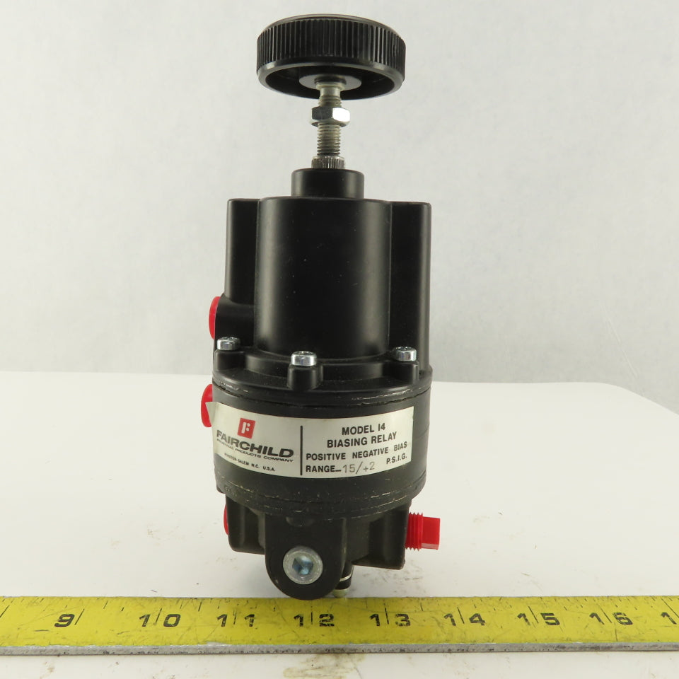 Fairchild Model I4 Biasing Relay Positive Negative Bias Range -15 to +2 PSIG
