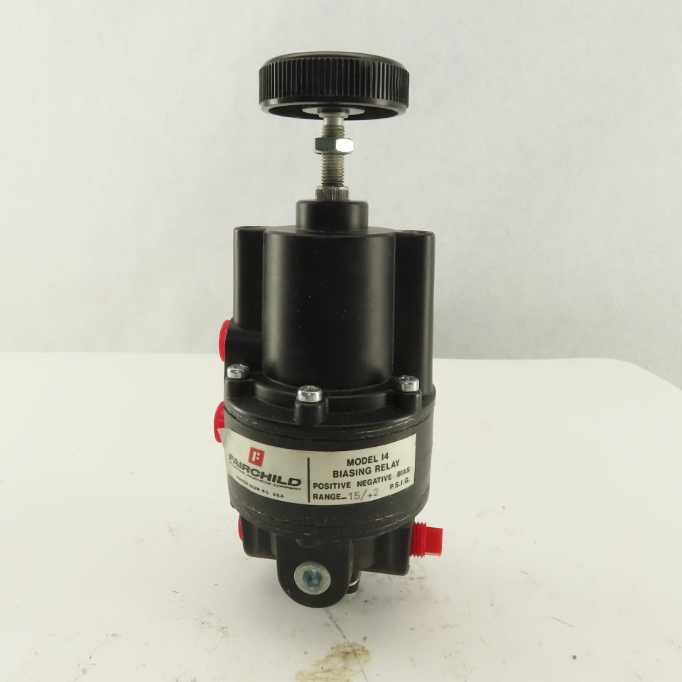 Fairchild Model I4 Biasing Relay Positive Negative Bias Range -15 to +2 PSIG
