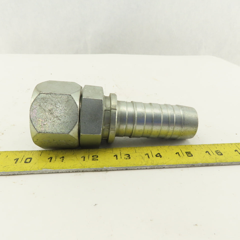 Gates 1-5/8-12 (-20) Female Swivel Flare Seat x 1-1/4" Hose Barb Fitting