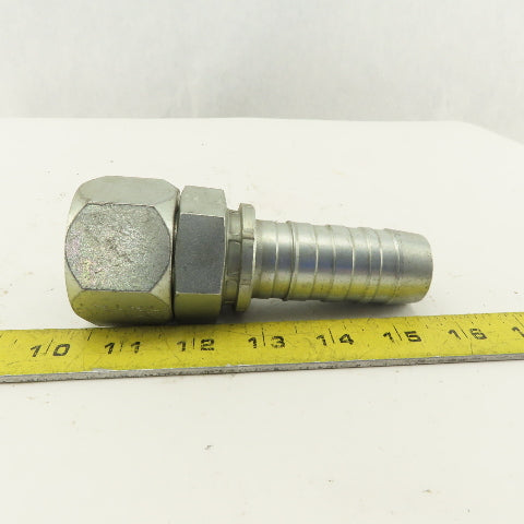 Gates 1-5/8-12 (-20) Female Swivel Flare Seat x 1-1/4" Hose Barb Fitting