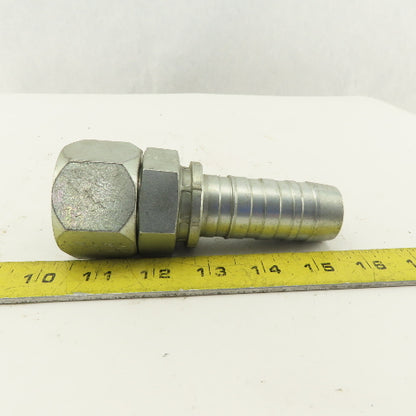 Gates 1-5/8-12 (-20) Female Swivel Flare Seat x 1-1/4" Hose Barb Fitting