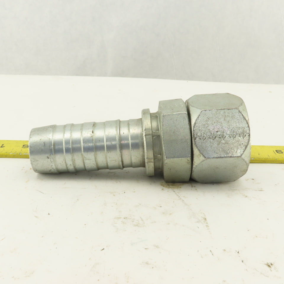 Gates 1-5/8-12 (-20) Female Swivel Flare Seat x 1-1/4" Hose Barb Fitting
