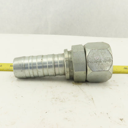 Gates 1-5/8-12 (-20) Female Swivel Flare Seat x 1-1/4" Hose Barb Fitting