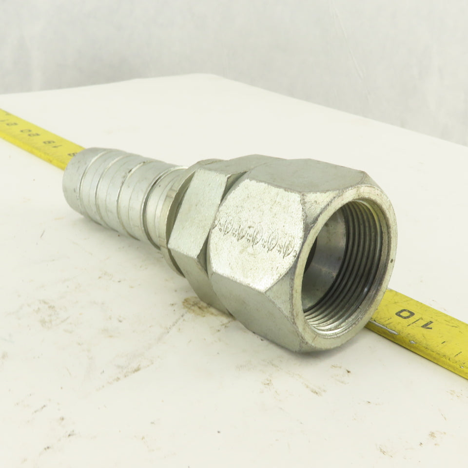 Gates 1-5/8-12 (-20) Female Swivel Flare Seat x 1-1/4" Hose Barb Fitting