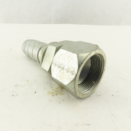 Gates 1-5/8-12 (-20) Female Swivel Flare Seat x 1-1/4" Hose Barb Fitting