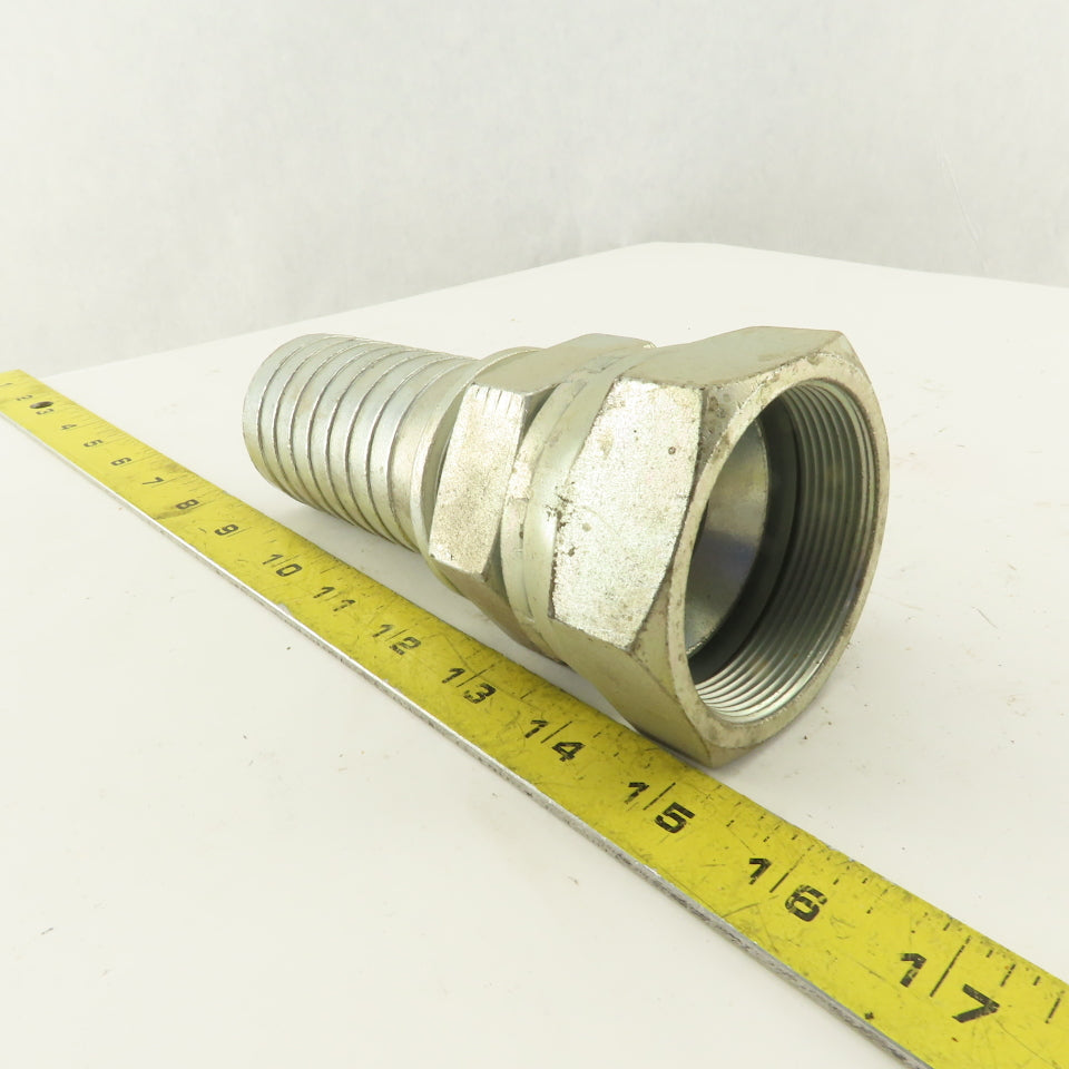 2-1/2-12 (-32) Flare Seat Female Swivel x 2" Hose Barb Fitting