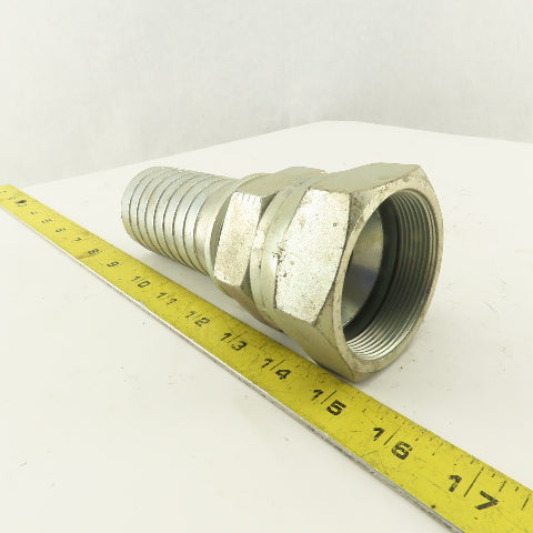 2-1/2-12 (-32) Flare Seat Female Swivel x 2" Hose Barb Fitting