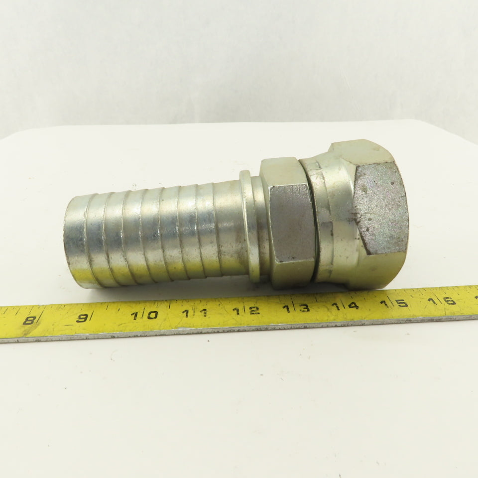 2-1/2-12 (-32) Flare Seat Female Swivel x 2" Hose Barb Fitting