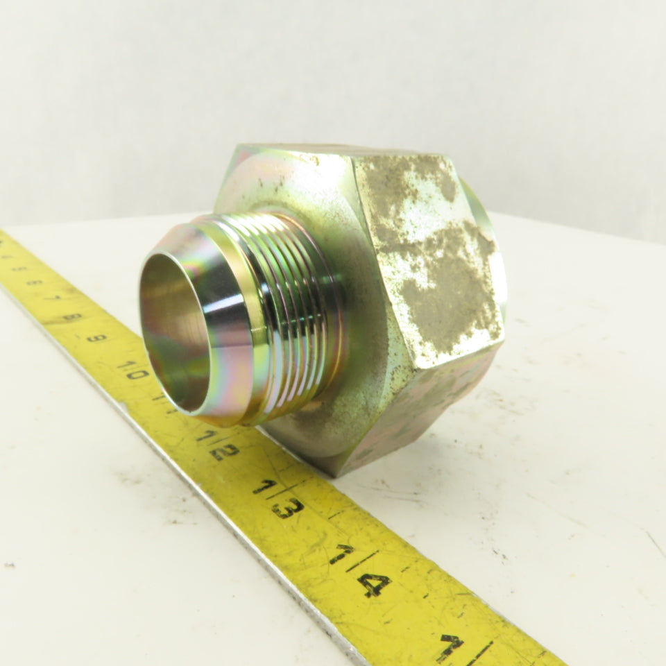 2-1/2-12 (-32) Female Flare Seat x 1-7/8-12 (-24) JIC Male Flare Adapter