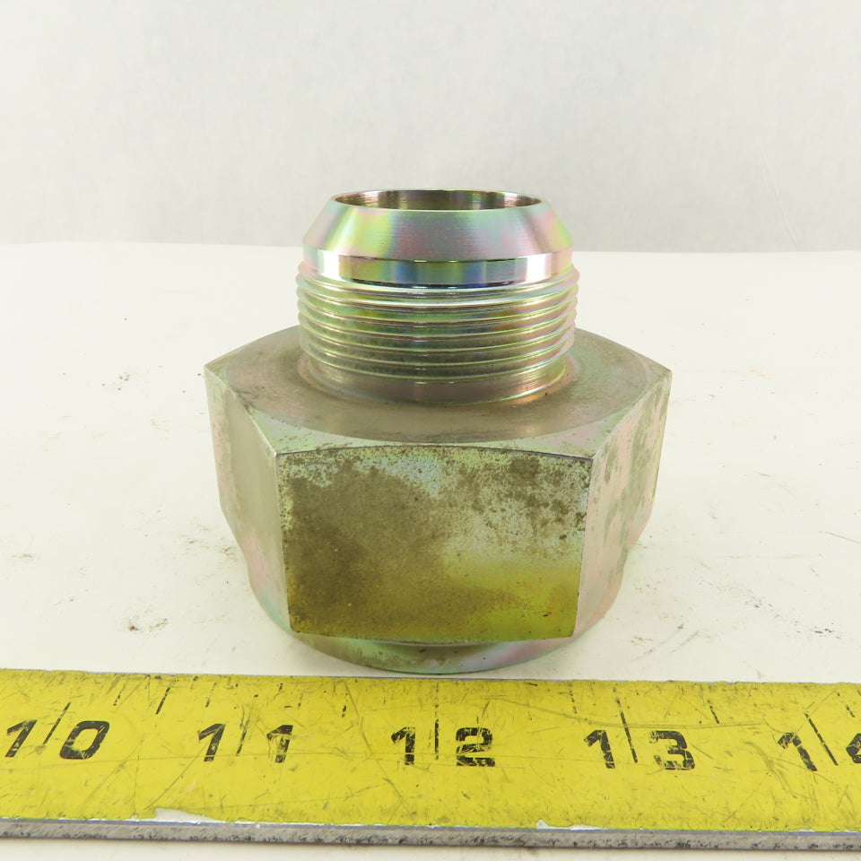 2-1/2-12 (-32) Female Flare Seat x 1-7/8-12 (-24) JIC Male Flare Adapter