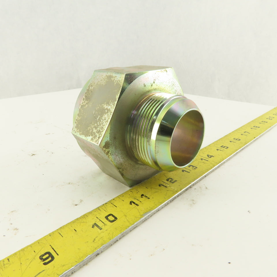 2-1/2-12 (-32) Female Flare Seat x 1-7/8-12 (-24) JIC Male Flare Adapter