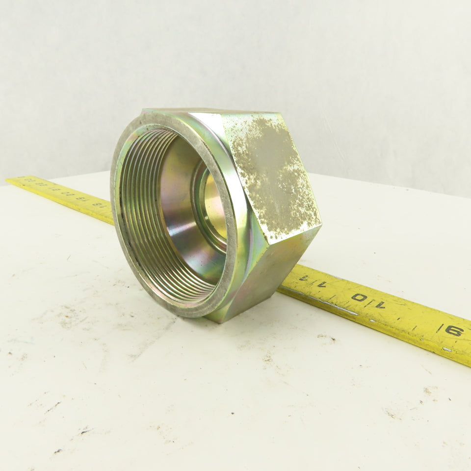 2-1/2-12 (-32) Female Flare Seat x 1-7/8-12 (-24) JIC Male Flare Adapter