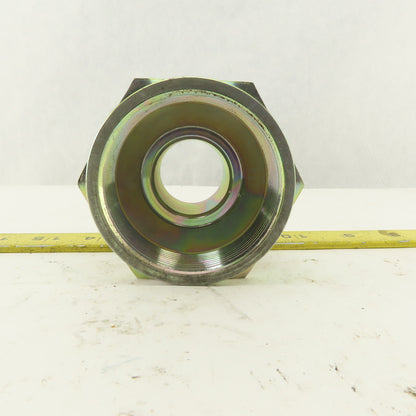 2-1/2-12 (-32) Female Flare Seat x 1-7/8-12 (-24) JIC Male Flare Adapter