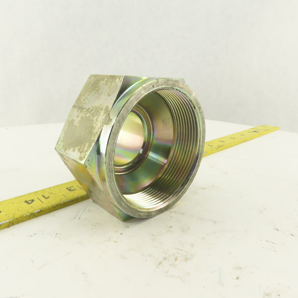 2-1/2-12 (-32) Female Flare Seat x 1-7/8-12 (-24) JIC Male Flare Adapter