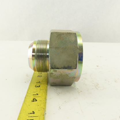 2-1/2-12 (-32) Female Flare Seat x 1-7/8-12 (-24) JIC Male Flare Adapter