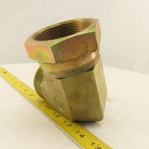 Brennan 2-1/2-12 (-32) Female Swivel JIC x 2-1/2-12 Male JIC Adapter 90° Elbow