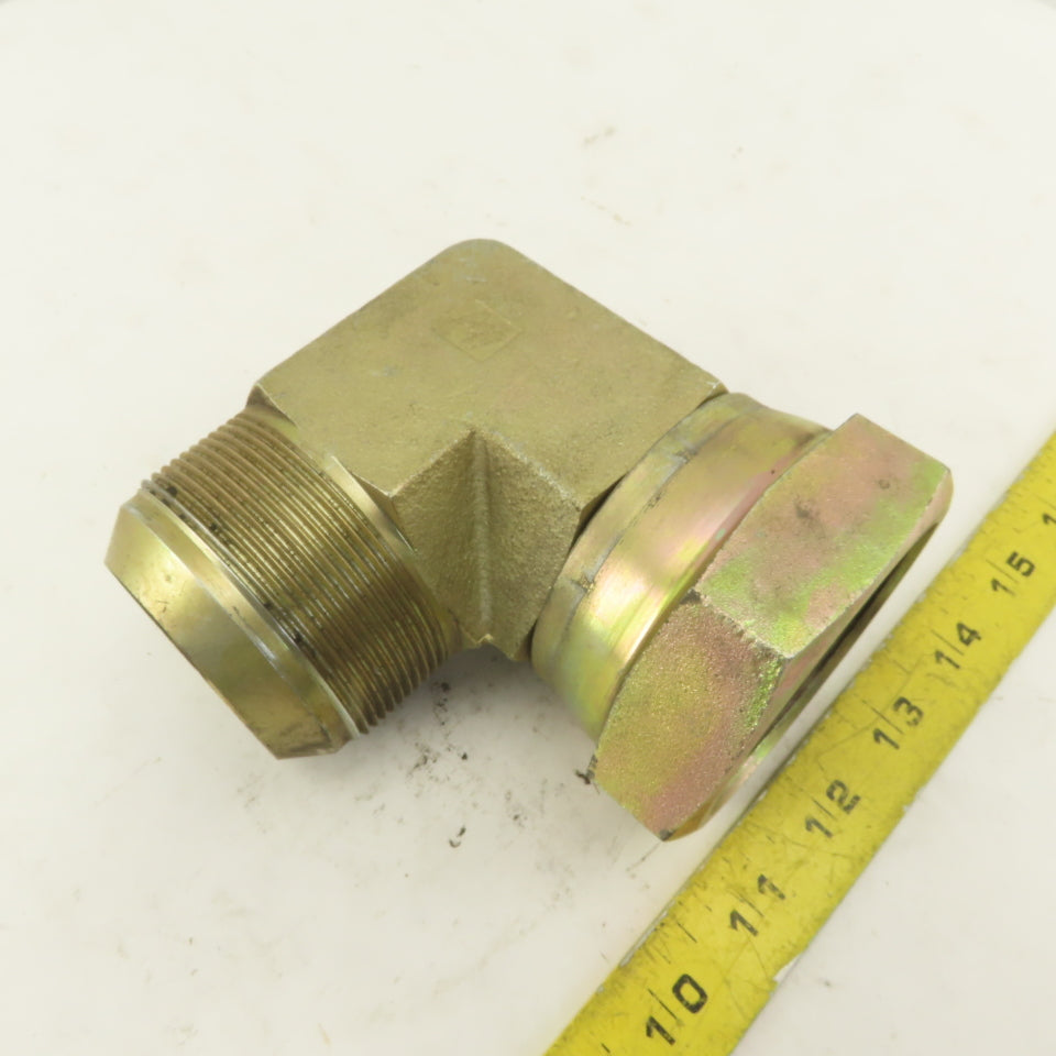 Brennan 2-1/2-12 (-32) Female Swivel JIC x 2-1/2-12 Male JIC Adapter 90° Elbow