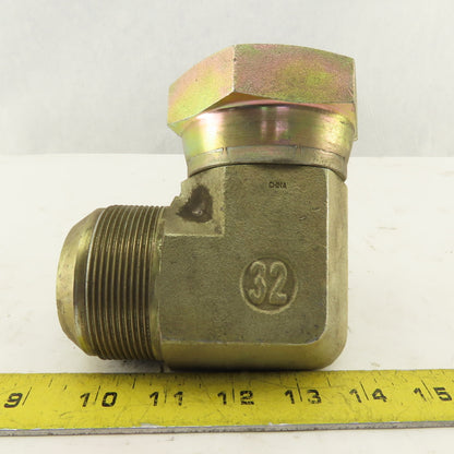 Brennan 2-1/2-12 (-32) Female Swivel JIC x 2-1/2-12 Male JIC Adapter 90° Elbow