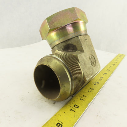 Brennan 2-1/2-12 (-32) Female Swivel JIC x 2-1/2-12 Male JIC Adapter 90° Elbow